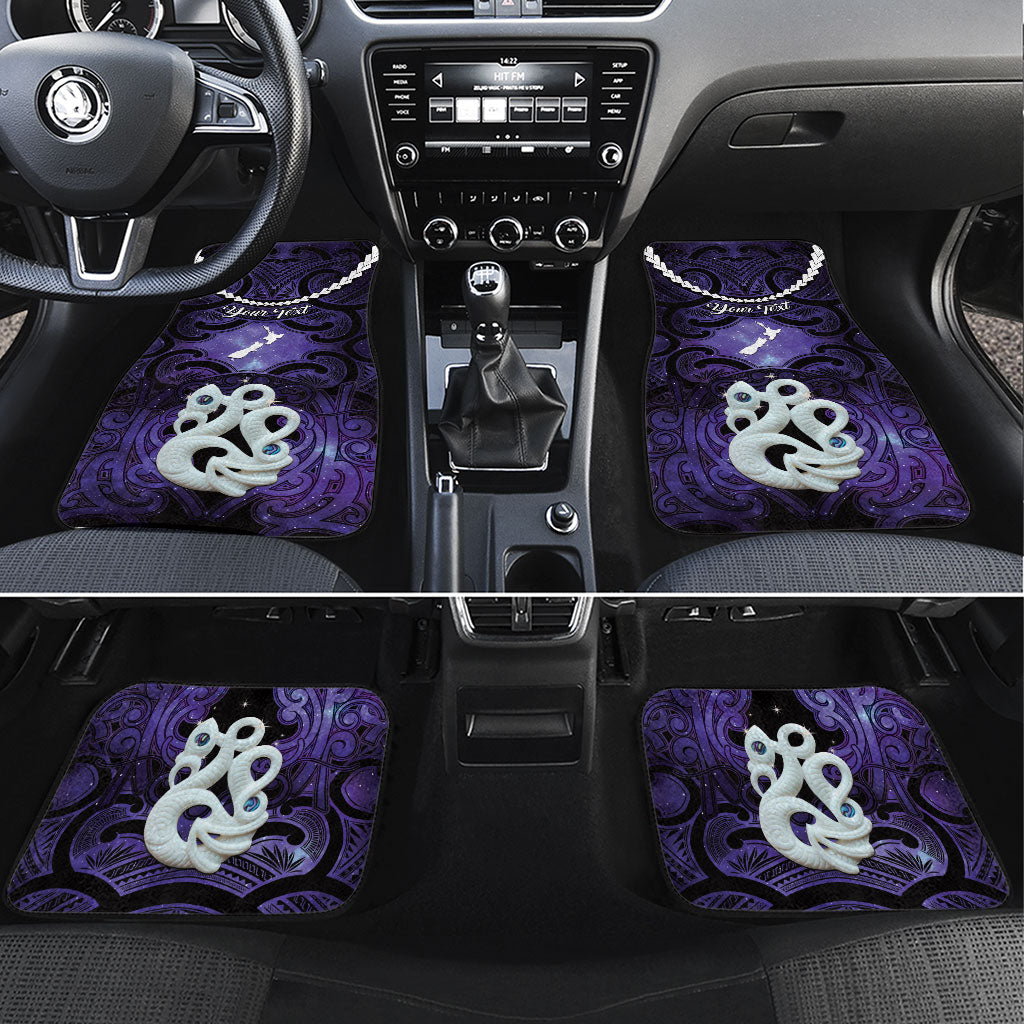 Personalised Maori Matariki Manaia Waiporoporo Car Mats Maori Kowhaiwhai Pattern Galaxy