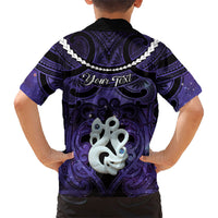 Personalised Maori Matariki Manaia Waiporoporo Family Matching Short Sleeve Bodycon Dress and Hawaiian Shirt Maori Kowhaiwhai Pattern Galaxy LT01 - Polynesian Pride