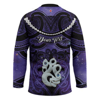Personalised Maori Matariki Manaia Waiporoporo Hockey Jersey Maori Kowhaiwhai Pattern Galaxy LT01 - Polynesian Pride