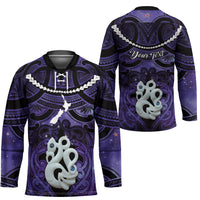 Personalised Maori Matariki Manaia Waiporoporo Hockey Jersey Maori Kowhaiwhai Pattern Galaxy LT01 - Polynesian Pride