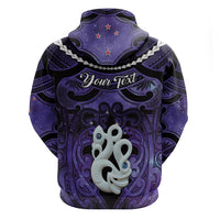 Personalised Maori Matariki Manaia Waiporoporo Hoodie Maori Kowhaiwhai Pattern Galaxy LT01 - Polynesian Pride