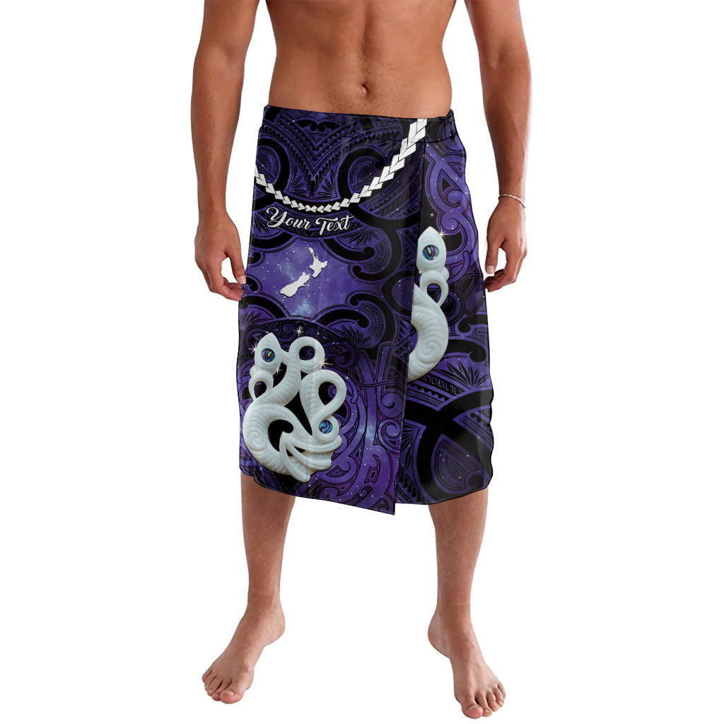 Personalised Maori Matariki Manaia Waiporoporo Lavalava Maori Kowhaiwhai Pattern Galaxy LT01 Purple - Polynesian Pride