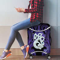 Maori Matariki Manaia Waiporoporo Luggage Cover Maori Kowhaiwhai Pattern Galaxy LT01 - Polynesian Pride