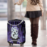 Maori Matariki Manaia Waiporoporo Luggage Cover Maori Kowhaiwhai Pattern Galaxy LT01 - Polynesian Pride