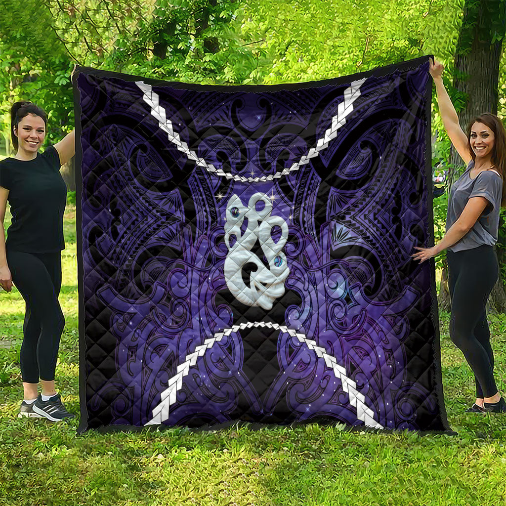 Maori Matariki Manaia Waiporoporo Quilt Maori Kowhaiwhai Pattern Galaxy LT01 - Polynesian Pride