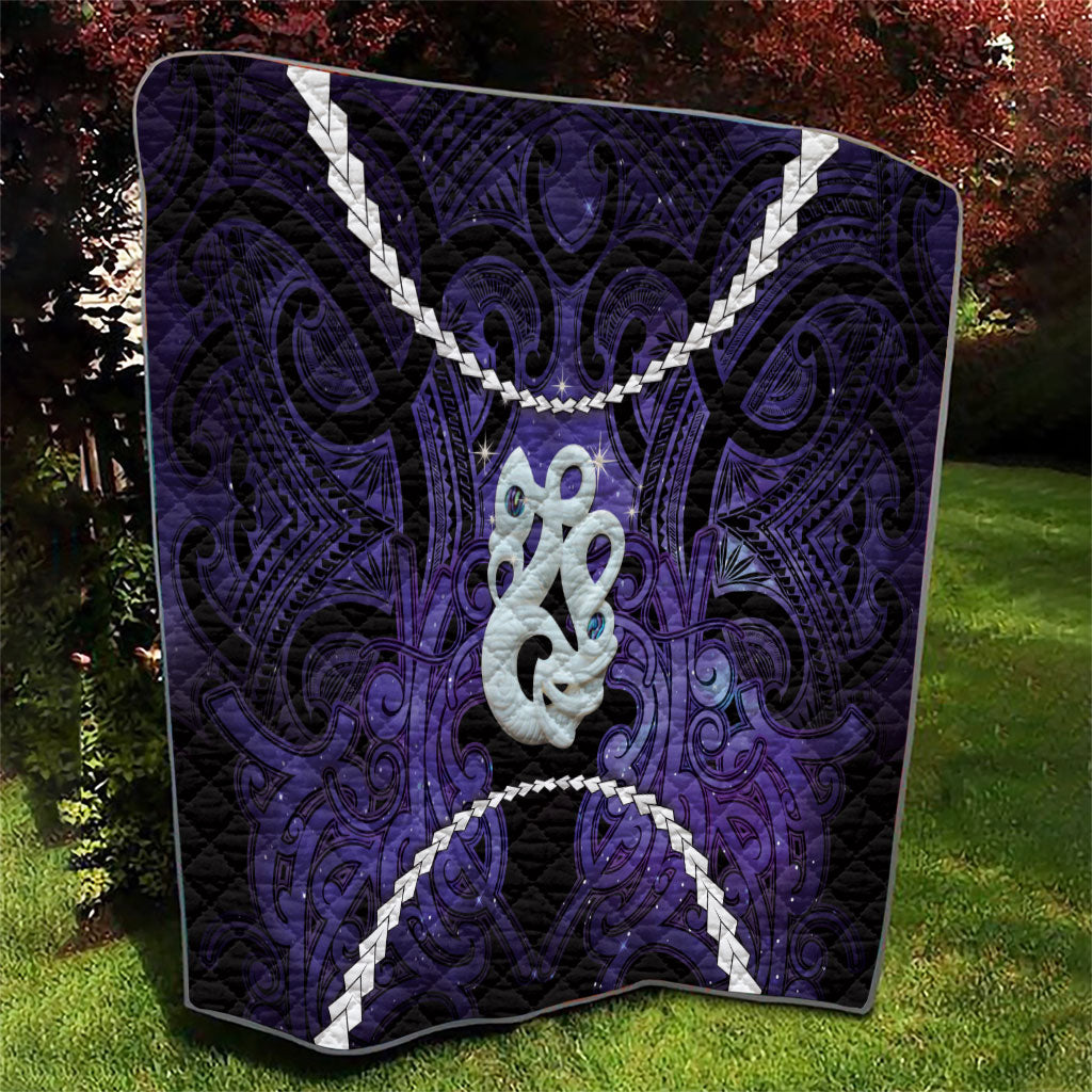 Maori Matariki Manaia Waiporoporo Quilt Maori Kowhaiwhai Pattern Galaxy LT01 - Polynesian Pride