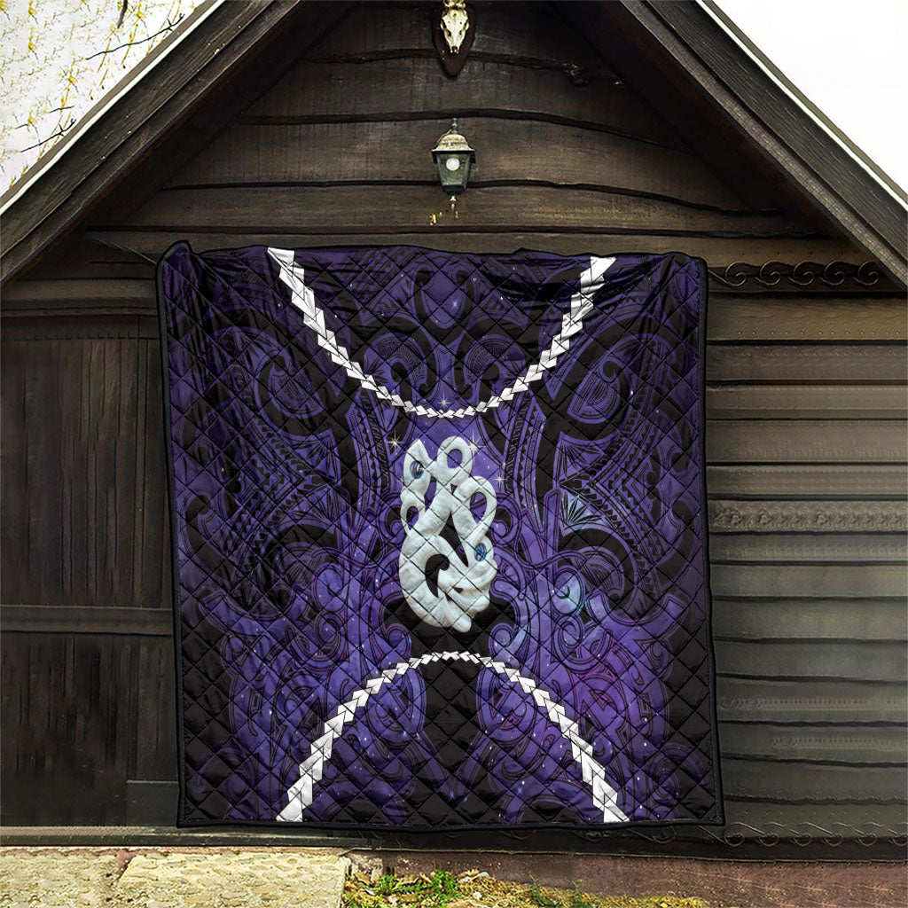 Maori Matariki Manaia Waiporoporo Quilt Maori Kowhaiwhai Pattern Galaxy LT01 - Polynesian Pride