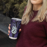 Personalised Maori Matariki Manaia Waiporoporo Tumbler Cup Maori Kowhaiwhai Pattern Galaxy LT01 - Polynesian Pride