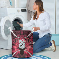 Maori Matariki Manaia Whero Laundry Basket Maori Kowhaiwhai Pattern Galaxy LT01 - Polynesian Pride
