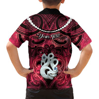 Personalised Maori Matariki Manaia Whero Hawaiian Shirt Maori Kowhaiwhai Pattern Galaxy LT01 - Polynesian Pride
