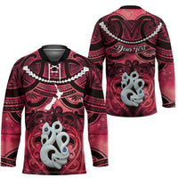 Personalised Maori Matariki Manaia Whero Hockey Jersey Maori Kowhaiwhai Pattern Galaxy LT01 - Polynesian Pride