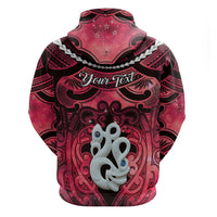 Personalised Maori Matariki Manaia Whero Hoodie Maori Kowhaiwhai Pattern Galaxy LT01 - Polynesian Pride