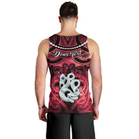 Personalised Maori Matariki Manaia Whero Men Tank Top Maori Kowhaiwhai Pattern Galaxy LT01 - Polynesian Pride