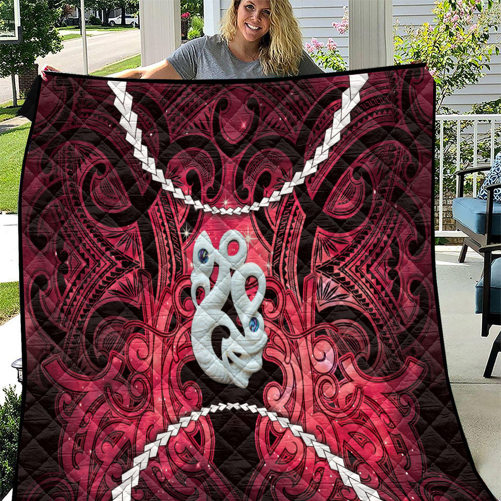 Maori Matariki Manaia Whero Quilt Maori Kowhaiwhai Pattern Galaxy