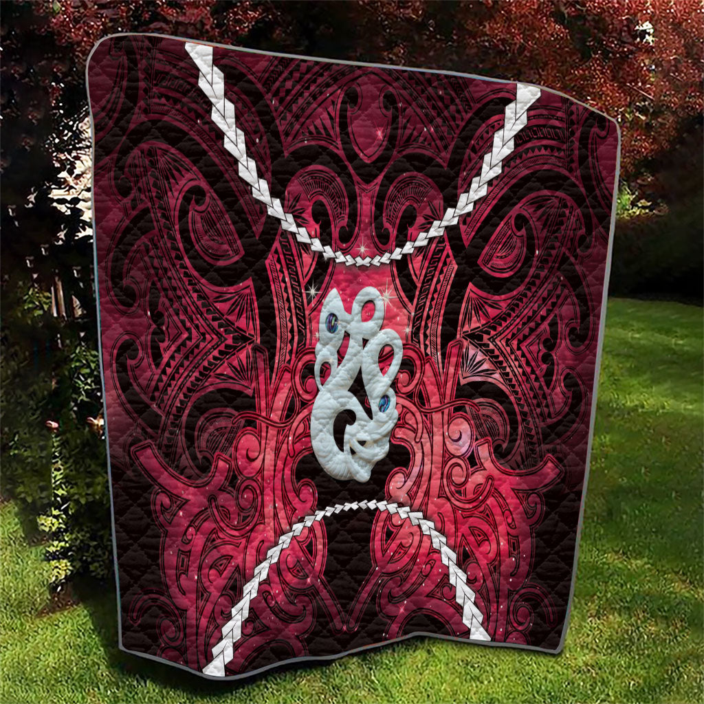 Maori Matariki Manaia Whero Quilt Maori Kowhaiwhai Pattern Galaxy LT01 - Polynesian Pride