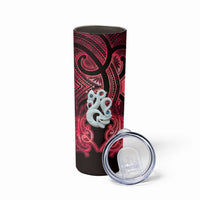 Personalised Maori Matariki Manaia Whero Skinny Tumbler Maori Kowhaiwhai Pattern Galaxy LT01 - Polynesian Pride