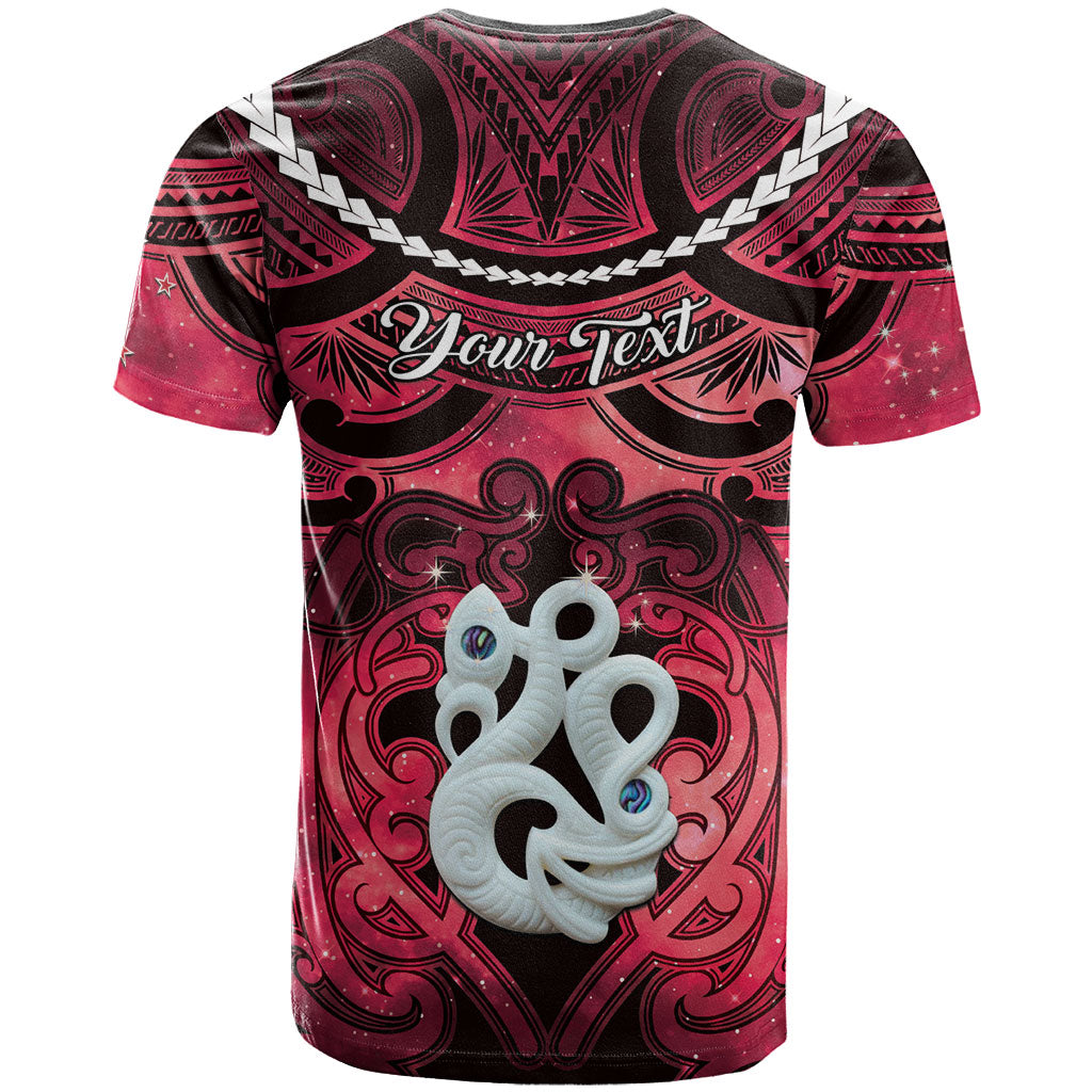 Personalised Maori Matariki Manaia Whero T Shirt Maori Kowhaiwhai Pattern Galaxy LT01 - Polynesian Pride