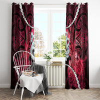 Maori Matariki Manaia Whero Window Curtain Maori Kowhaiwhai Pattern Galaxy LT01 - Polynesian Pride