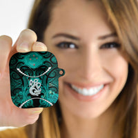 Maori Matariki Manaia Turquoise AirPods Case Maori Kowhaiwhai Pattern Galaxy LT01 - Polynesian Pride