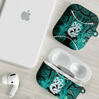 Maori Matariki Manaia Turquoise AirPods Case Maori Kowhaiwhai Pattern Galaxy LT01 - Polynesian Pride
