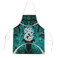 Maori Matariki Manaia Turquoise Apron Maori Kowhaiwhai Pattern Galaxy LT01 Turquoise - Polynesian Pride