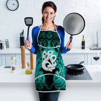 Maori Matariki Manaia Turquoise Apron Maori Kowhaiwhai Pattern Galaxy LT01 - Polynesian Pride