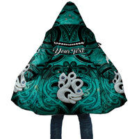 Personalised Maori Matariki Manaia Turquoise Cloak Maori Kowhaiwhai Pattern Galaxy LT01 Unisex Turquoise - Polynesian Pride