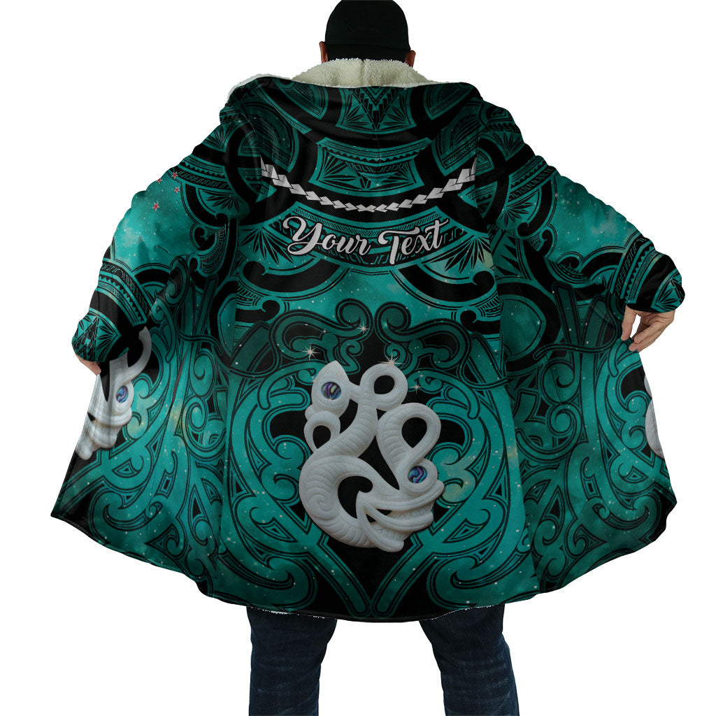 Personalised Maori Matariki Manaia Turquoise Cloak Maori Kowhaiwhai Pattern Galaxy LT01 - Polynesian Pride
