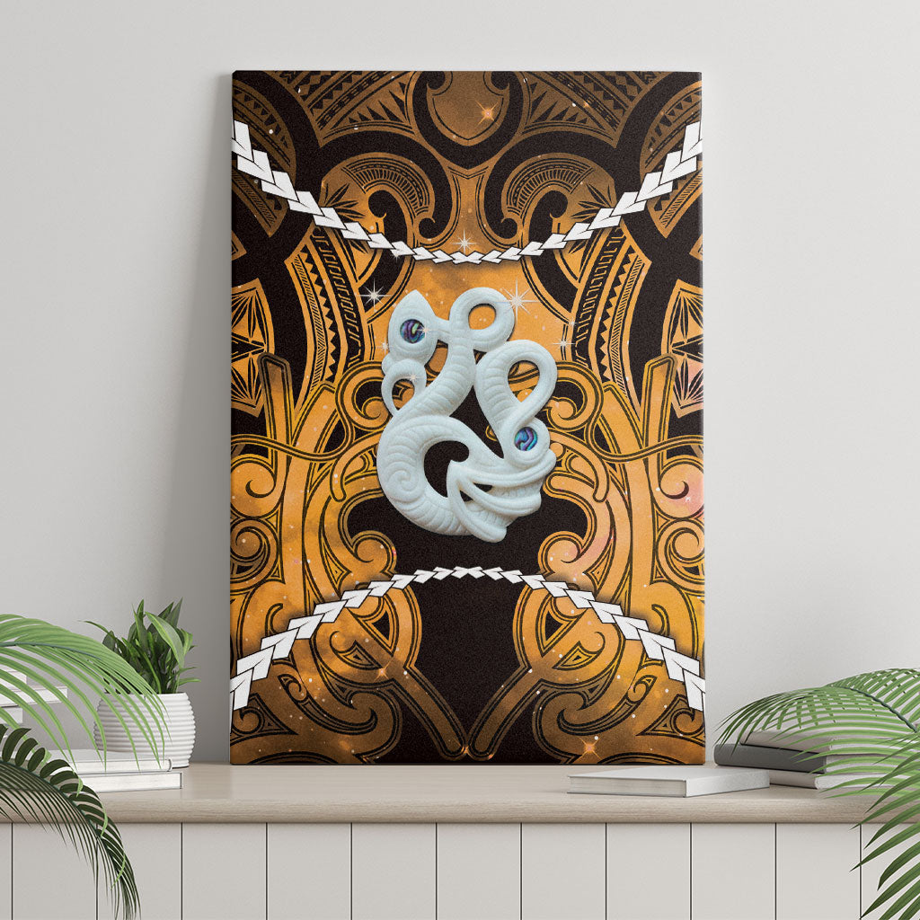 Maori Matariki Manaia Kowhai Canvas Wall Art Maori Kowhaiwhai Pattern Galaxy LT01 - Polynesian Pride