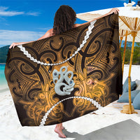 Maori Matariki Manaia Kowhai Sarong Maori Kowhaiwhai Pattern Galaxy LT01 One Size 44 x 66 inches Yellow - Polynesian Pride