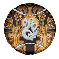Maori Matariki Manaia Kowhai Spare Tire Cover Maori Kowhaiwhai Pattern Galaxy LT01 - Polynesian Pride