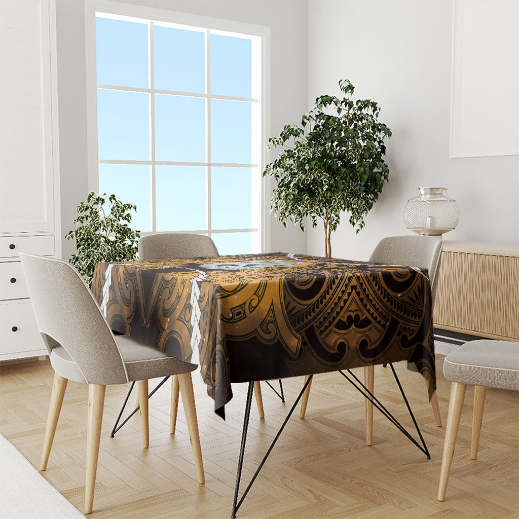 Maori Matariki Manaia Kowhai Tablecloth Maori Kowhaiwhai Pattern Galaxy LT01 - Polynesian Pride