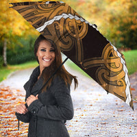 Maori Matariki Manaia Kowhai Umbrella Maori Kowhaiwhai Pattern Galaxy LT01 - Polynesian Pride