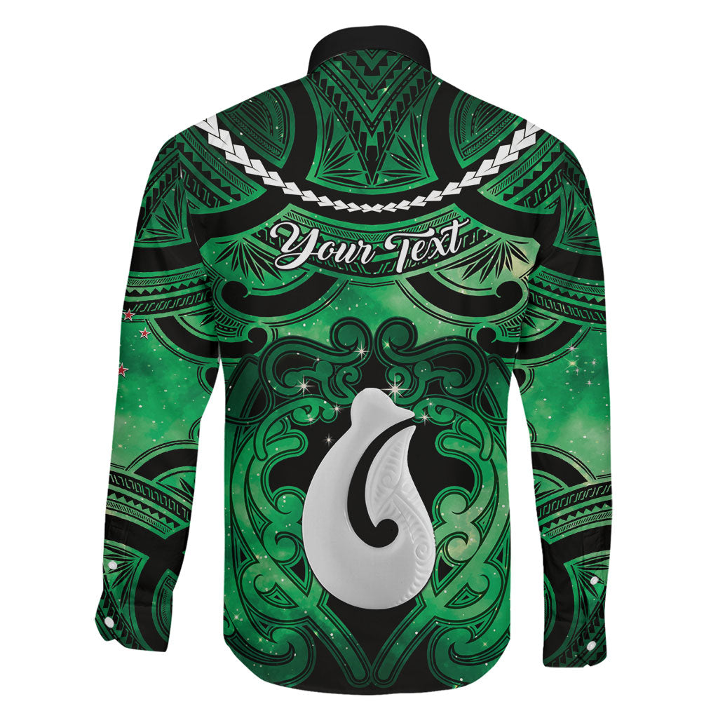 Personalised Maori Matariki Hei Matau Kakariki Family Matching Puletasi and Hawaiian Shirt Maori Kowhaiwhai Pattern Galaxy LT01 - Polynesian Pride