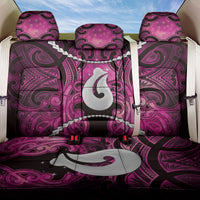 Maori Matariki Hei Matau Mawhero Back Car Seat Cover Maori Kowhaiwhai Pattern Galaxy LT01 One Size Pink - Polynesian Pride