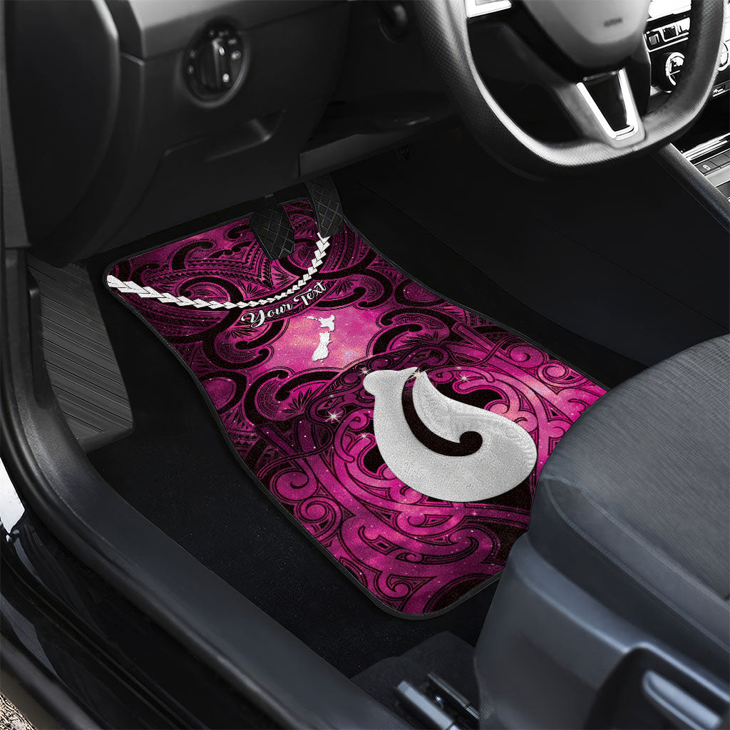 Personalised Maori Matariki Hei Matau Mawhero Car Mats Maori Kowhaiwhai Pattern Galaxy LT01 - Polynesian Pride