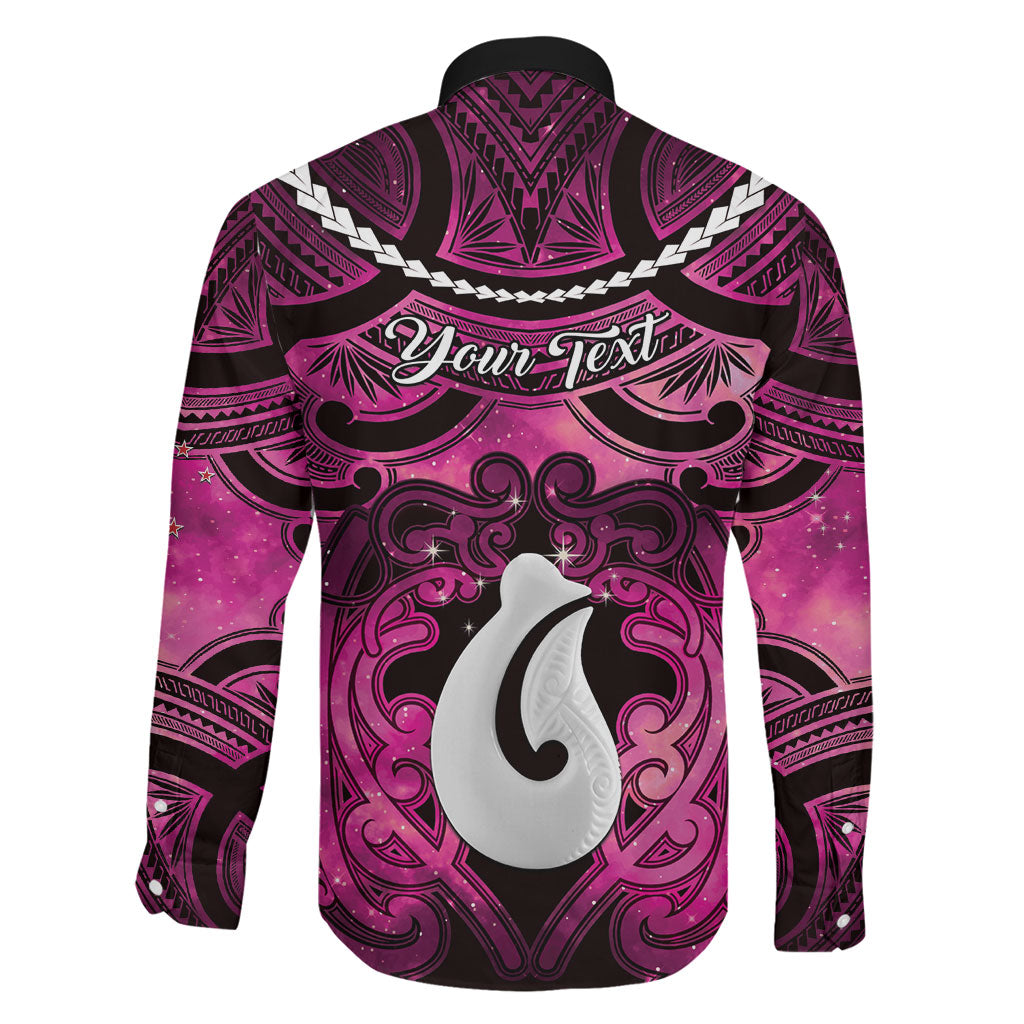 Personalised Maori Matariki Hei Matau Mawhero Family Matching Tank Maxi Dress and Hawaiian Shirt Maori Kowhaiwhai Pattern Galaxy LT01 - Polynesian Pride