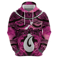 Personalised Maori Matariki Hei Matau Mawhero Hoodie Maori Kowhaiwhai Pattern Galaxy LT01 - Polynesian Pride