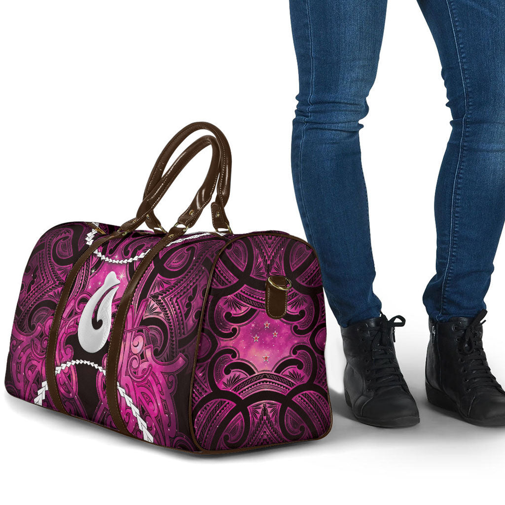 Maori Matariki Hei Matau Mawhero Travel Bag Maori Kowhaiwhai Pattern Galaxy LT01 - Polynesian Pride
