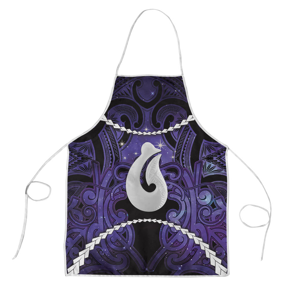 Maori Matariki Hei Matau Waiporoporo Apron Maori Kowhaiwhai Pattern Galaxy
