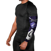 Personalised Maori Matariki Hei Matau Waiporoporo Arm Sleeves Maori Kowhaiwhai Pattern Galaxy LT01 - Polynesian Pride