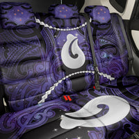 Maori Matariki Hei Matau Waiporoporo Back Car Seat Cover Maori Kowhaiwhai Pattern Galaxy LT01 - Polynesian Pride