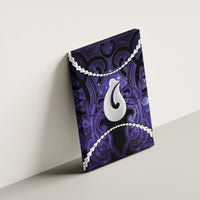 Maori Matariki Hei Matau Waiporoporo Canvas Wall Art Maori Kowhaiwhai Pattern Galaxy LT01 - Polynesian Pride