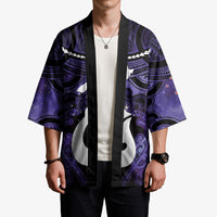 Personalised Maori Matariki Hei Matau Waiporoporo Kimono Maori Kowhaiwhai Pattern Galaxy LT01 - Polynesian Pride