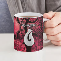 Personalised Maori Matariki Hei Matau Whero Ceramic Mug Maori Kowhaiwhai Pattern Galaxy LT01 - Polynesian Pride
