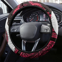 Maori Matariki Hei Matau Whero Steering Wheel Cover Maori Kowhaiwhai Pattern Galaxy LT01 - Polynesian Pride