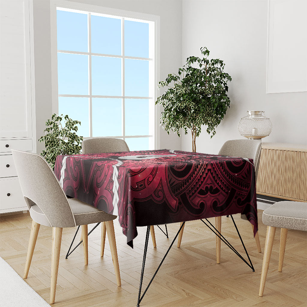 Maori Matariki Hei Matau Whero Tablecloth Maori Kowhaiwhai Pattern Galaxy LT01 - Polynesian Pride