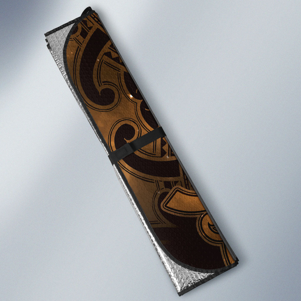 Maori Matariki Hei Matau Kowhai Auto Sun Shade Maori Kowhaiwhai Pattern Galaxy LT01 - Polynesian Pride