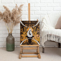 Maori Matariki Hei Matau Kowhai Canvas Wall Art Maori Kowhaiwhai Pattern Galaxy LT01 - Polynesian Pride