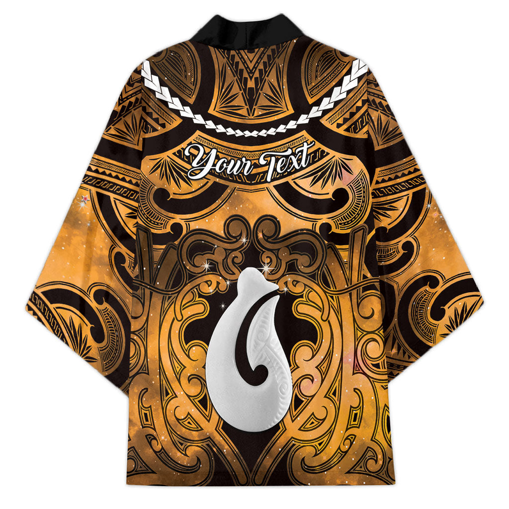 Personalised Maori Matariki Hei Matau Kowhai Kimono Maori Kowhaiwhai Pattern Galaxy LT01 - Polynesian Pride